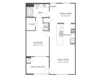 1 bed, 1 bath, 861 sqft, $2,381