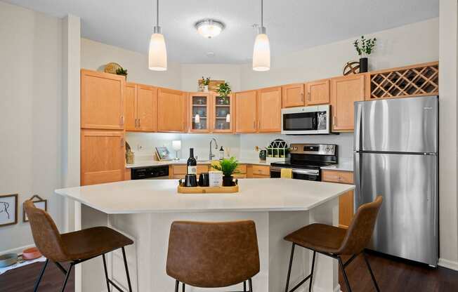 Dominium-Bluffs at Nine Mile Creek-Model Kitchen