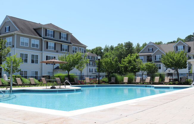 Exterior pool view at Cascades at Tinton Falls, Tinton Falls, NJ, 07753