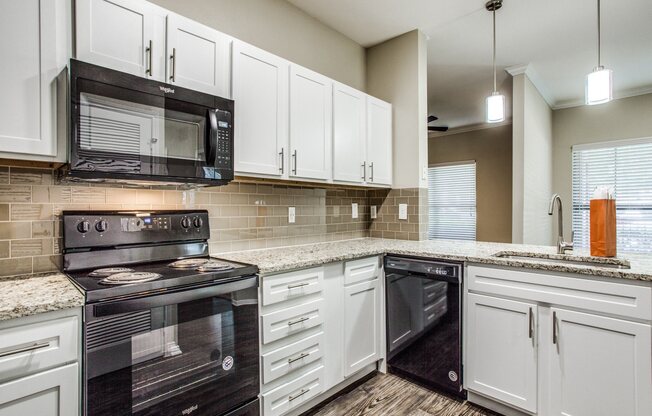 Kitchen Appliances at The Canyons Apartments, Fort Worth, Texas