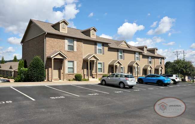 The front of a two bedroom townhome.