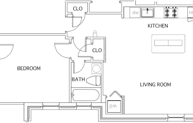 1 bed, 1 bath, 625 sqft, $1,136, Unit Apt D-11