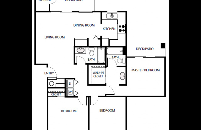 3 beds, 2 baths, 1,072 sqft, $2,203