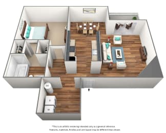 1 bed, 1 bath, 700 sqft, $1,605