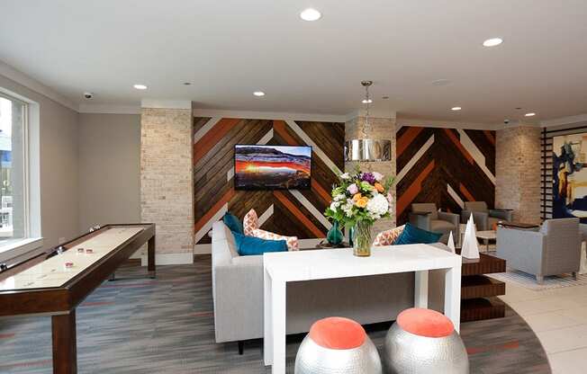 Interactive Clubhouse at Link Apartments® West End, Greenville, 29601