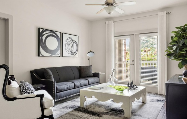 Upgraded Modern Gray Finish Home - Living Room