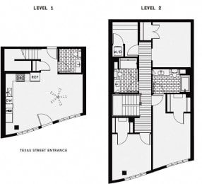 2 beds, 2.5 baths, 1,600 sqft, $4,735