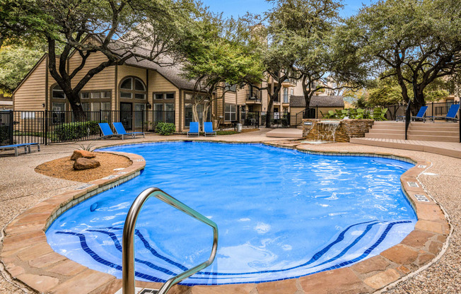 our apartments showcase a swimming pool