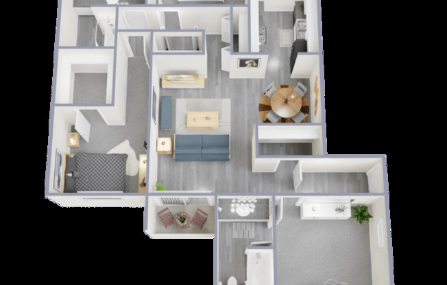 3 beds, 2 baths, 1,330 sqft, $1,609