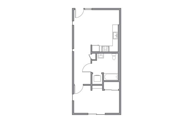 1 bed, 1 bath, 564 sqft, $2,195, Unit 218