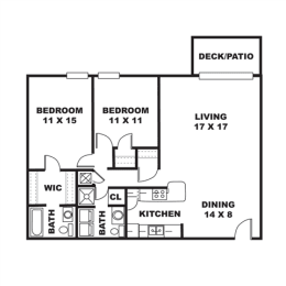 2 beds, 2 baths, 1,190 sqft, $1,145