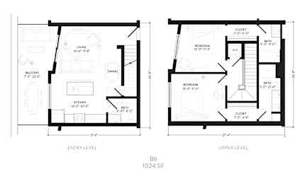2 beds, 2.5 baths, 1,024 sqft, $2,245