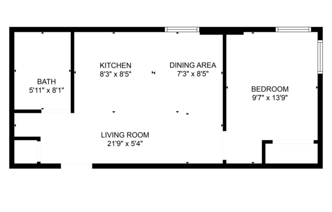 1 bed, 1 bath, 403 sqft, $1,750, Unit 222-224 Broadway - 4