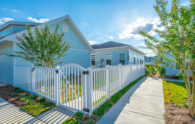 cottage with fenced side yard at Anthem Luxury Rentals and Apartments in Huntsville, AL