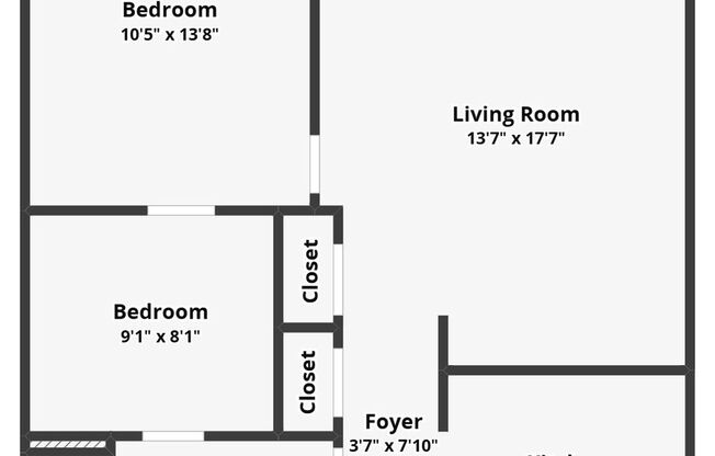 1 bed, 1 bath, $2,500