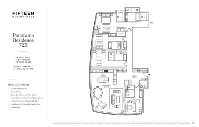 4 beds, 4.5 baths, 3,029 sqft, $45,000, Unit 72B
