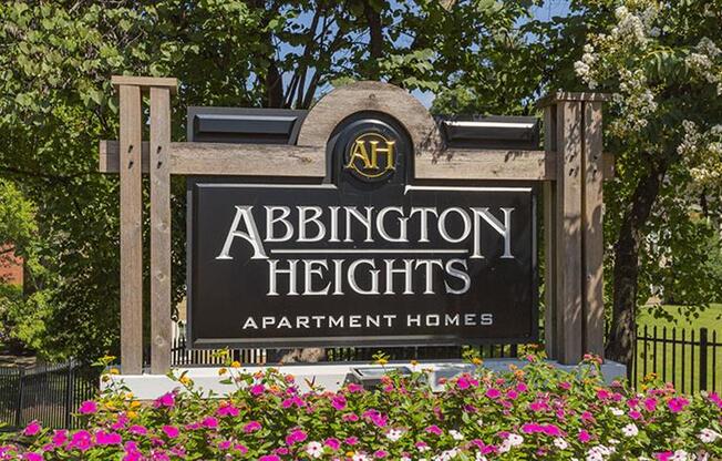 Abbington Heights entrance sign