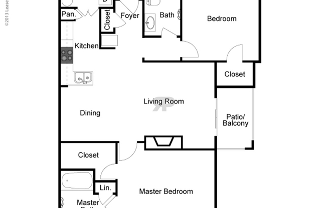 2 beds, 2 baths, 1,084 sqft, $1,649