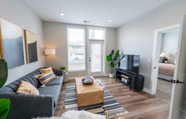 Model Unit living Room From Kitchen