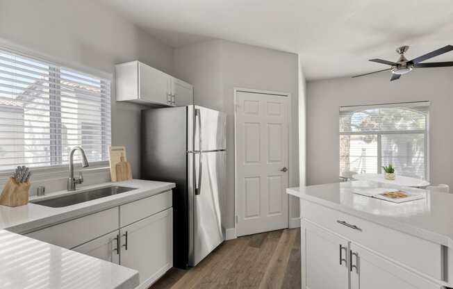 Kitchen in 2 Bedroom/ 2 Bathroom Floorplan at Element Apartment Homes Las Vegas Nevada
