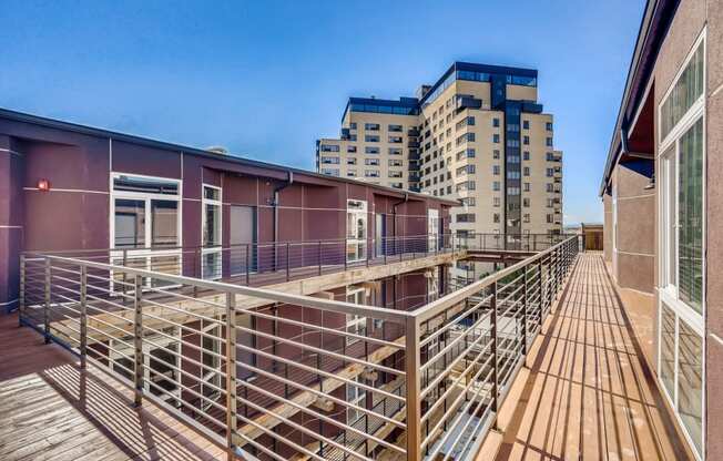 Satori Apartments Balcony and Outdoor Hallway