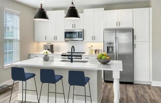 Broadstone Upper Westside Apartments Kitchen Large Open Kitchen with Side by Side Refrigerator