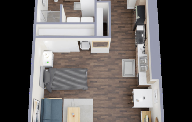 Studio, 1 bath, 470 sqft, $1,656