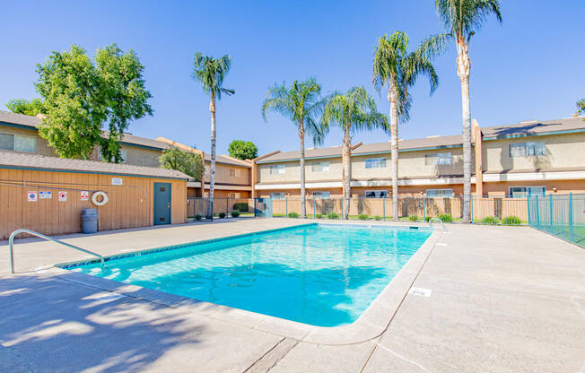 the swimming pool at our apartments