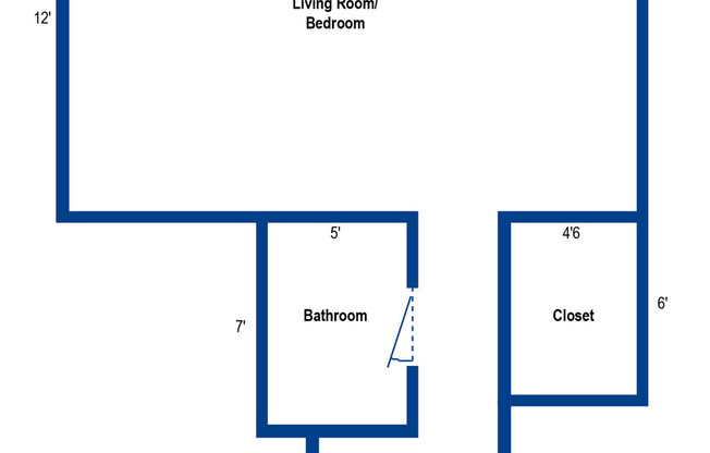 Studio, 1 bath, 325 sqft, $695, Unit 27