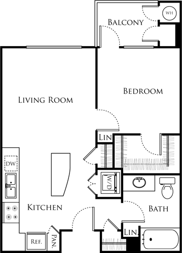 1 bed, 1 bath, 725 sqft, $2,290, Unit 640