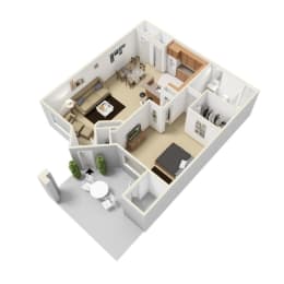 1 bed, 1 bath, 855 sqft, $1,617