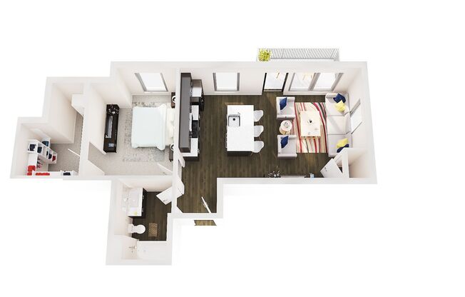 1 bed, 1 bath, 485 sqft, $1,450, Unit 403