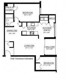 1 bed, 1 bath, 1,039 sqft, $1,572