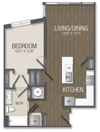 1 bed, 1 bath, 657 sqft, $1,928