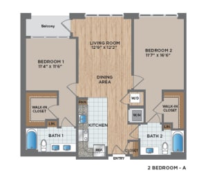 2 beds, 2 baths, 1,095 sqft, $4,686