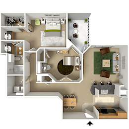 2 beds, 2 baths, 1,012 sqft, $1,750