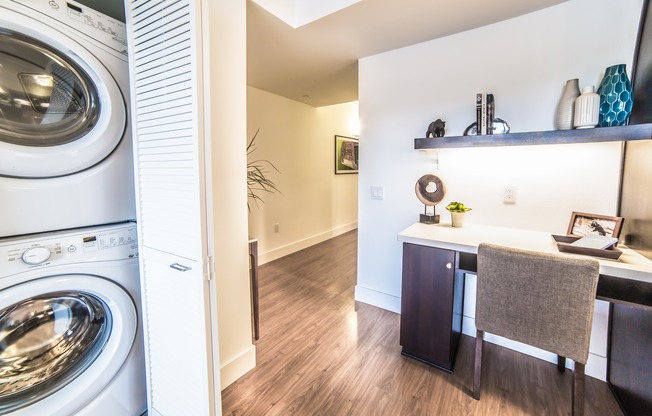 Enjoy in-home, full-sized washers & dryers at the Arroyo Residences