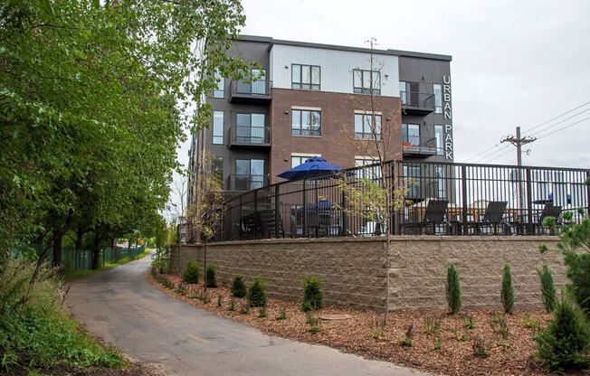 UPII outdoor pool and patio areaat Urban Park I and II Apartments, St Louis Park, Minnesota