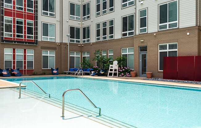 Front Pool View at Ascend Apollo, Camp Springs Maryland