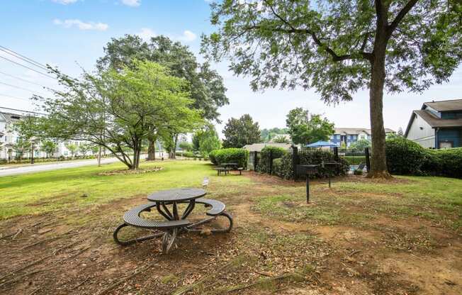 Convenient and social BBQ area at Pine Village North in Smyrna, GA