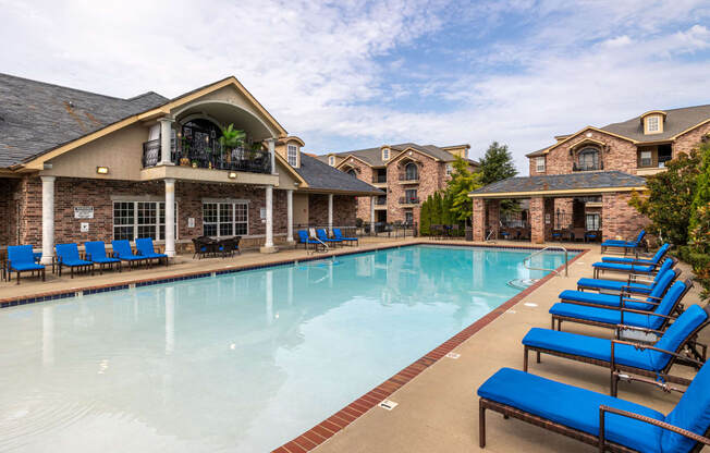 the swimming pool at our apartments