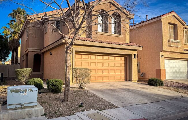 3-bedroom, 2-story home tucked away in cul-de-sac of a gated community.