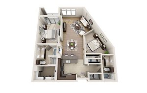 2 beds, 2 baths, 1,190 sqft, $3,415