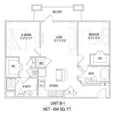 2 beds, 2 baths, 894 sqft, $1,495, Unit C - 1011 Unit 218 - B894