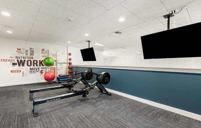 Private Fitness Studio Featuring Rowers, Medicine Balls, and Yoga Equipment