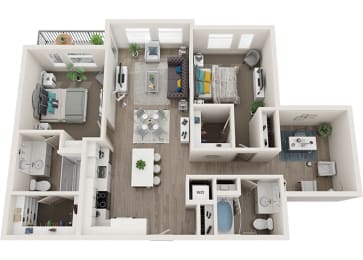 2 beds, 2 baths, 1,178 sqft, $2,147
