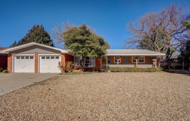 A Great Farmhouse Chic 3/2/2 near Texas Tech available for an AUGUST MOVE IN