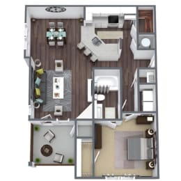 1 bed, 1 bath, 944 sqft, $1,490