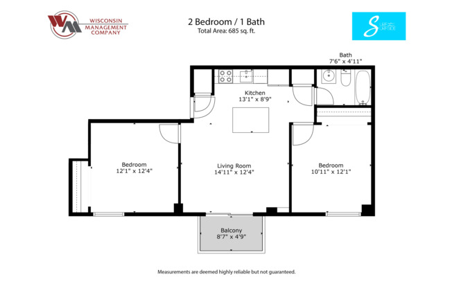 2 beds, 1 bath, 960 sqft, $2,515