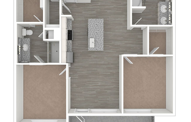 2 beds, 2 baths, 1,024 sqft, $1,867